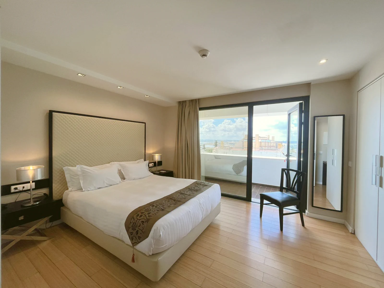 Double Room with Balcony, Sea & River View